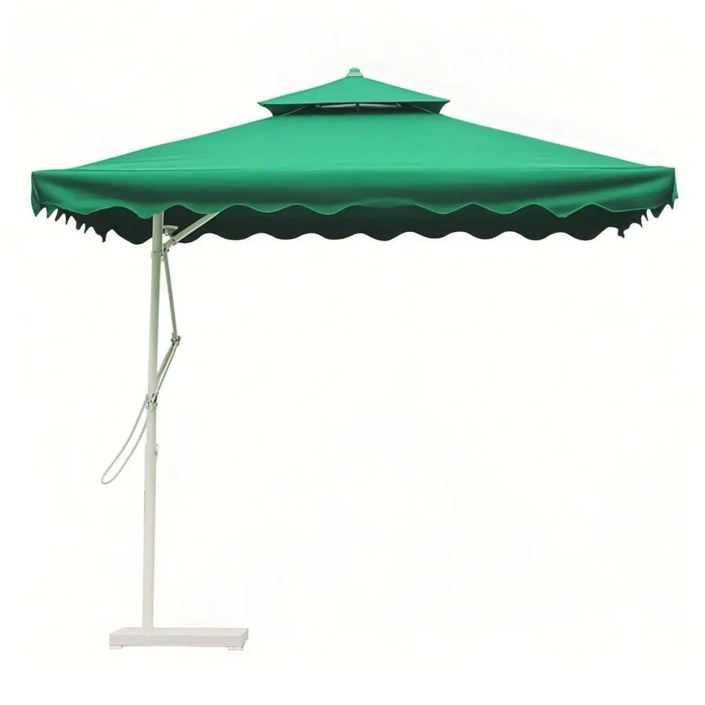 Sombrilla Cuadrada con ondas (Verde)